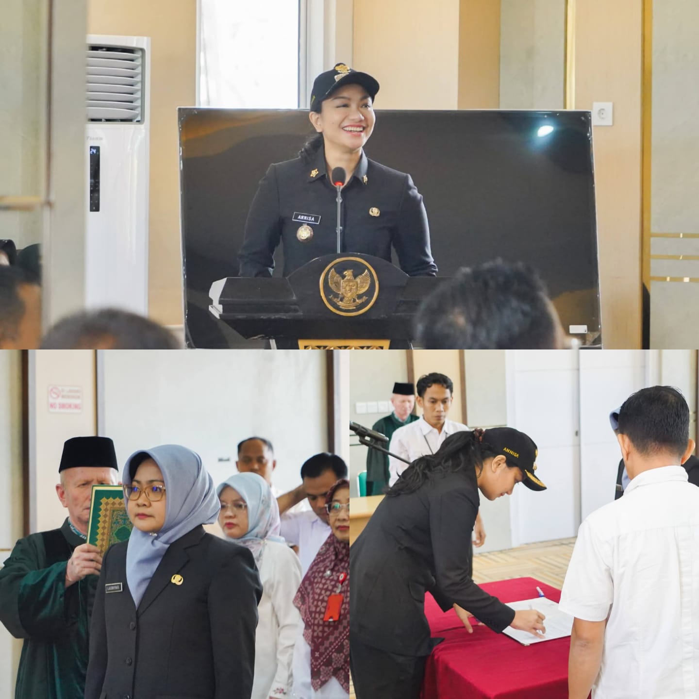 Pelantikan Lasmiyati  sebagai Kadis Pertanian Dharmasraya